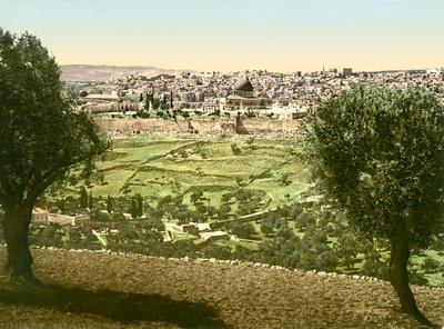 General view of Jerusalem from the East by Swiss Photographer